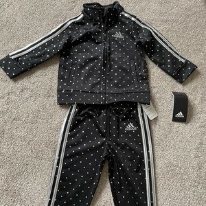 adidas Kids Black Set with White Dots